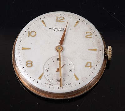 Lot 2687 - A gent's 9ct gold cased wristwatch by...