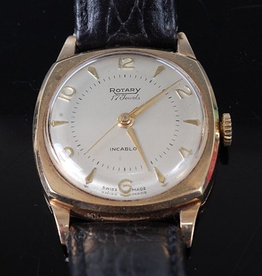 Lot 2688 - A vintage gent's Rotary 9ct gold cased...
