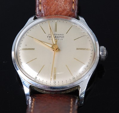 Lot 2692 - A gent's Junghans Trilastic steel cased...