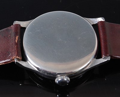 Lot 2643 - A vintage gent's Omega steel cased wristwatch,...