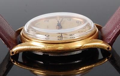Lot 2651 - A gent's Omega gold plated wristwatch, having...
