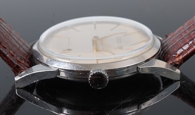 Lot 2656 - A gent's Longines steel cased wristwatch,...