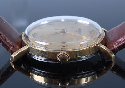 Lot 2657 - A gent's Longines gold plated wristwatch,...