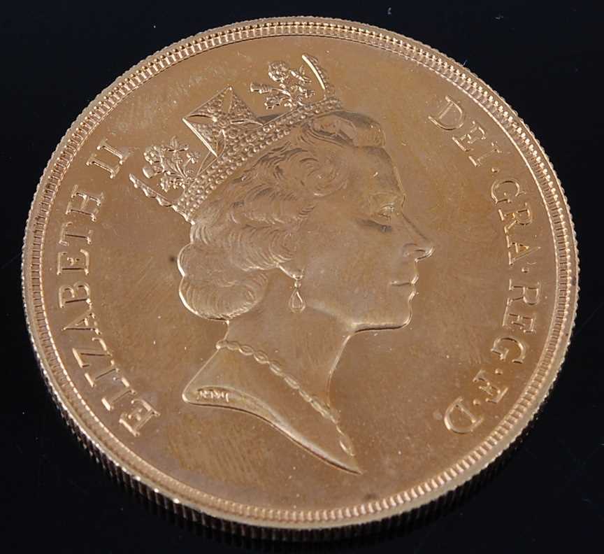 Lot 2079 - Great Britain, 1985 gold UNCIRCULATED five...