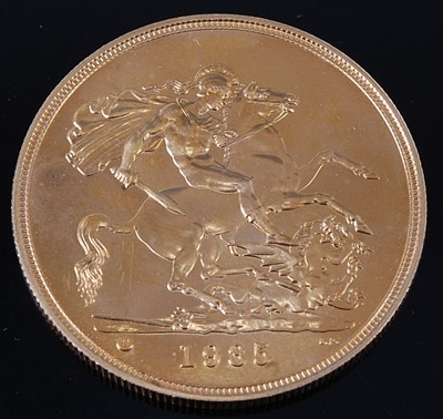 Lot 2079 - Great Britain, 1985 gold UNCIRCULATED five...