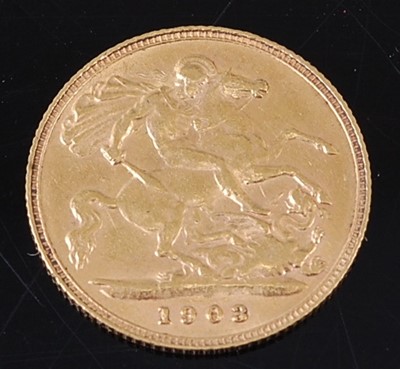 Lot 2054 - Great Britain, 1903 gold half sovereign,...
