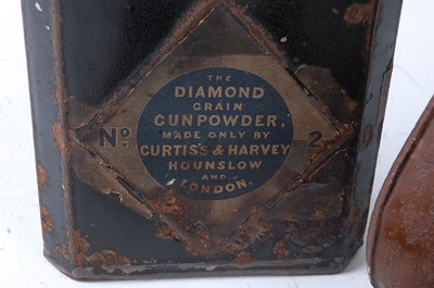 Lot 2476 - A Victorian shot flask, the leather pear...