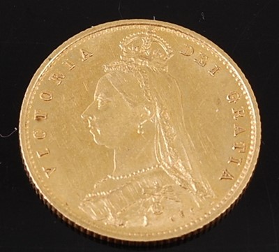 Lot 2062 - Great Britain, 1887 gold half sovereign,...