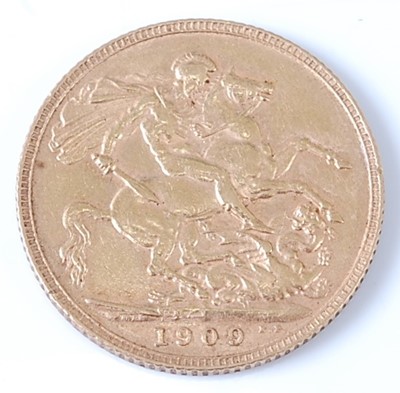 Lot 2258 - Great Britain, 1909 gold full sovereign,...