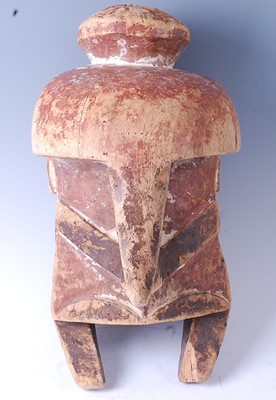 Lot 114 - * A large carved and polychrome painted ritual...