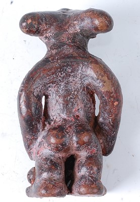 Lot 123 - * A terracotta zoomorphic figure, in standing...