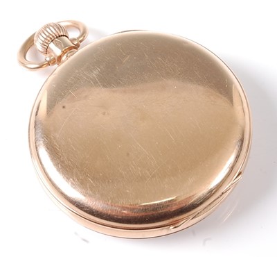 Lot 2703 - A gent's 9ct gold cased open faced pocket...