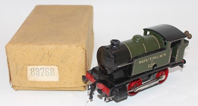 Lot 129 - 1936-41 Hornby M3 0-4-0 tank loco Southern...