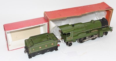 Lot 130 - Hornby no. 3 loco and tender Flying Scotsman....