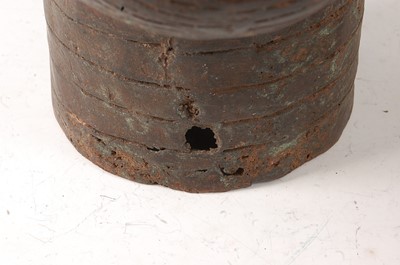 Lot 215 - * A pair of hollow cast copper alloy Royal...