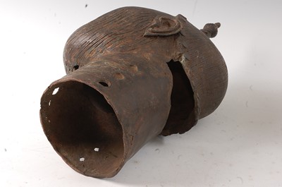 Lot 215 - * A pair of hollow cast copper alloy Royal...