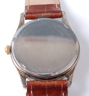 Lot 2718 - A gent's Eterna steel cased wrist watch having...