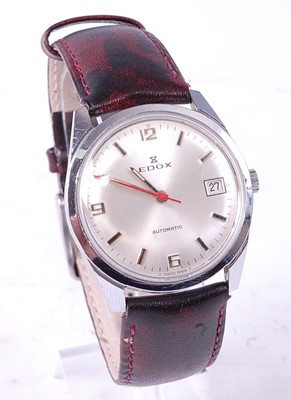Lot 2744 - A gent's Edox steel cased automatic wrist...