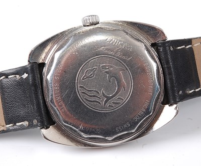 Lot 2749 - A gent's Enicar Ultrasonic steel cased wrist...