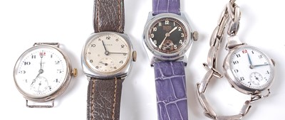 Lot 2755 - Assorted vintage mechanical wrist watches to...