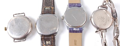 Lot 2755 - Assorted vintage mechanical wrist watches to...