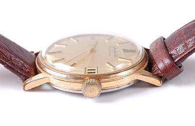Lot 2761 - A gent's Glashutte gold plated cased wrist...