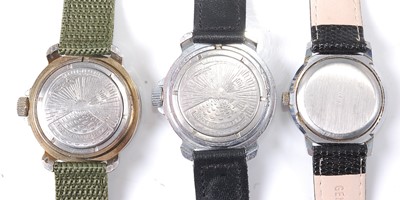 Lot 2773 - Seven various Russian gents' fashion watches,...