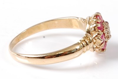 Lot 2775 - An early 20th century yellow metal ruby and...