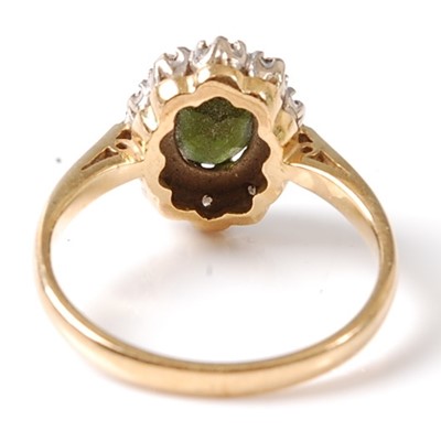 Lot 2787 - An 18ct yellow and white gold tourmaline and...