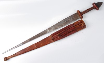 Lot 37 - * A short sword, having a 37cm double edged...