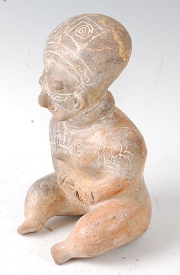 Lot 352 - * A hollow ware pottery figure, modelled as a...