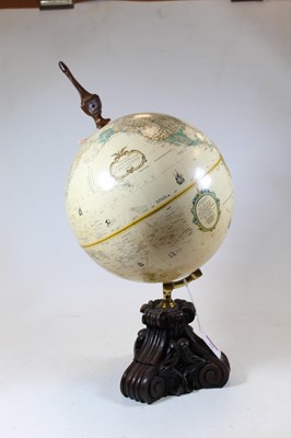 Lot 12 - A 20th century globe, mounted on a mahogany...