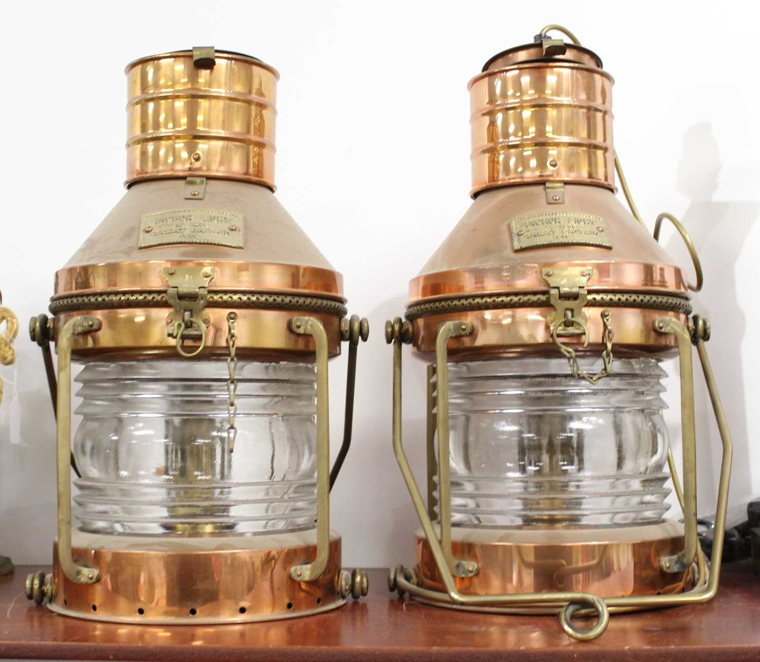 Lot 20 - A pair of early 20th century copper and brass...