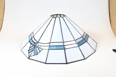 Lot 34 - An early 20th century vaseline glass shade...