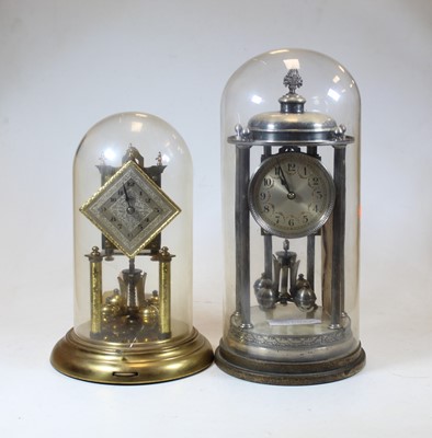 Lot 35 - A 20th century Schalz brass anniversary clock,...