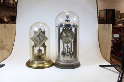 Lot 35 - A 20th century Schalz brass anniversary clock,...
