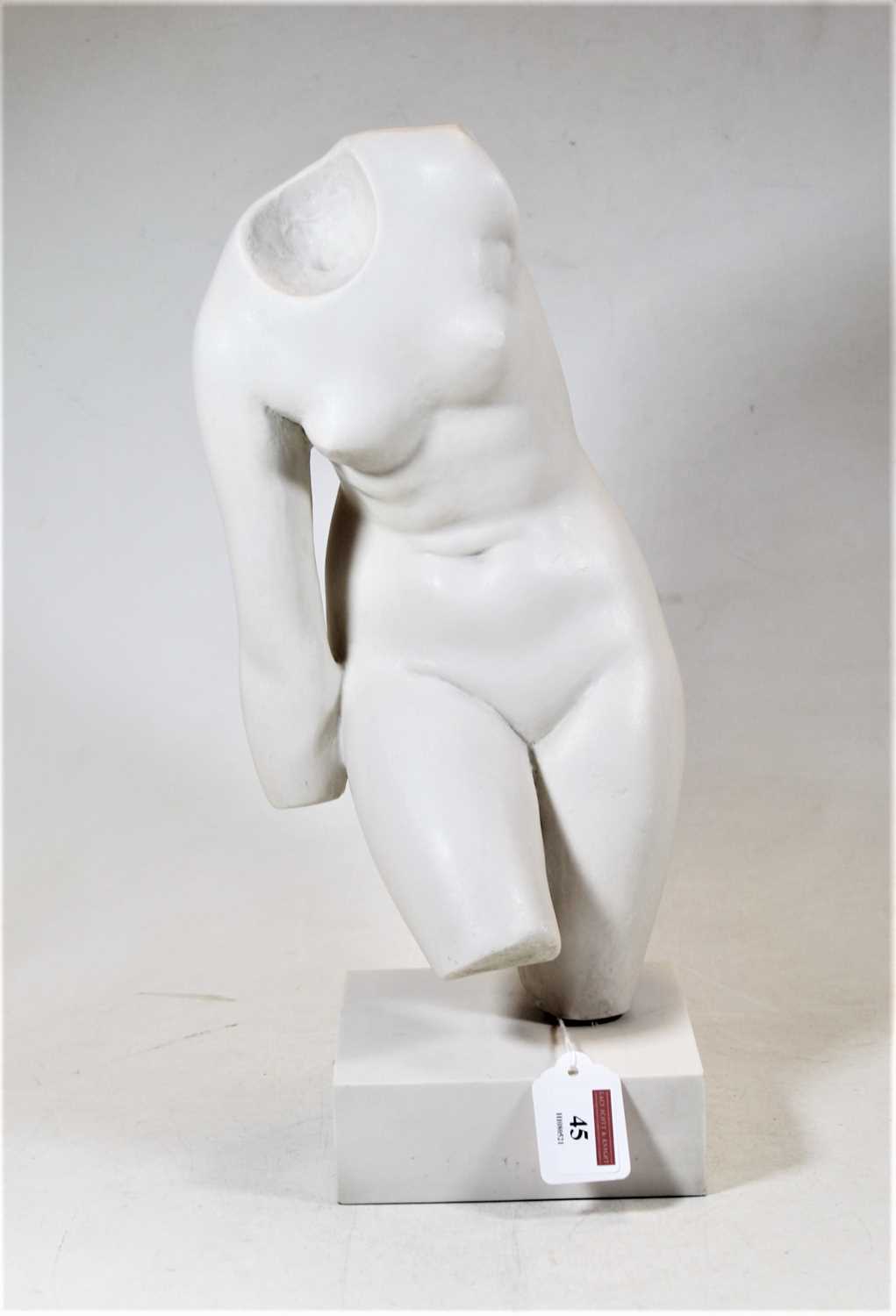 Lot 45 - A 20th century composition model of female...