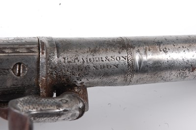 Lot 2291 - A 19th century percussion pistol by E. Baker &...