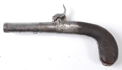 Lot 2291 - A 19th century percussion pistol by E. Baker &...