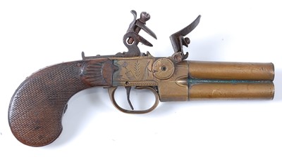Lot 2327 - A 19th century double barrel over and under...