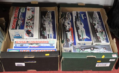 Lot 102 - A collection of nine various Hess model vehicles