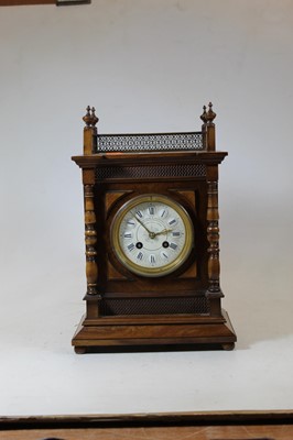 Lot 161 - A late 19th / early 20th century walnut cased...