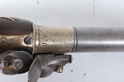 Lot 2307 - An 18th century flintlock pistol, having a...