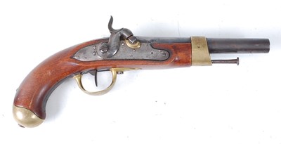 Lot 2309 - A French model 1822 percussion pistol, the...