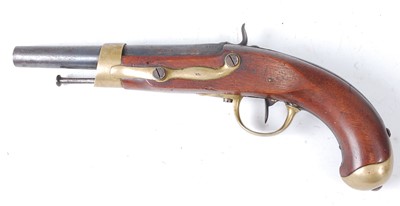 Lot 2309 - A French model 1822 percussion pistol, the...