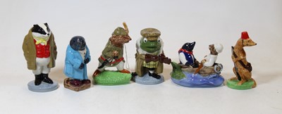 Lot 252 - Six various Wade Wind in the Willows figures,...