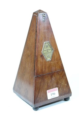 Lot 196 - An early 20th century French walnut cased...