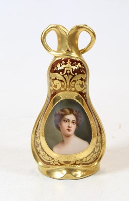 Lot 206 - A late 19th century Vienna porcelain twin...