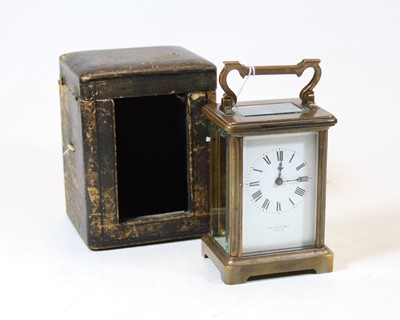 Lot 221 - A late 19th/early 20th century brass  cased...