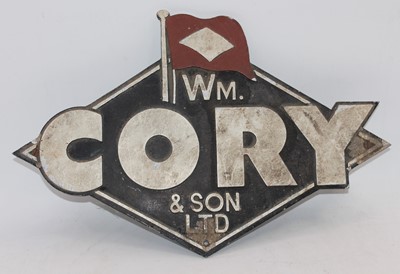 Lot 27 - An original Alloy WM.Cory and Son Ltd Sign,...